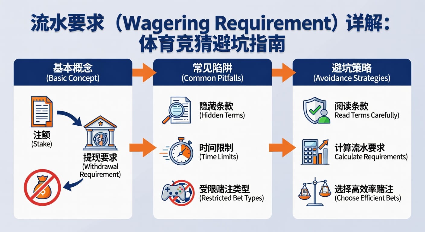 流水要求 sports wagering requirement 解析：体育投注流水规则